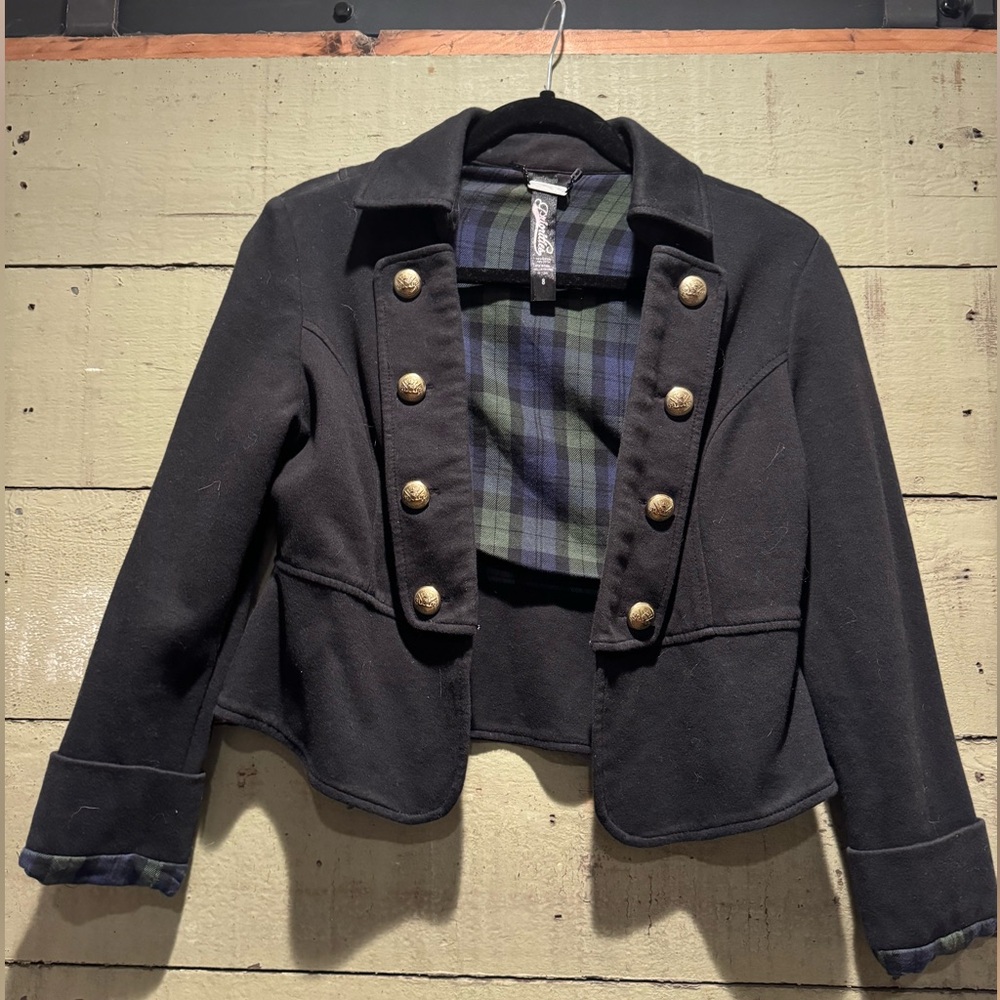 Anthro Priorities Sg Pepper style Crop 100% cotton jacket
